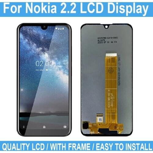 5.71" New LCD For Nokia 2.2 Display Touch Screen For Nokia 2.2 Digitizer Display Assembly Repair Parts No Frame+Tested+Tool