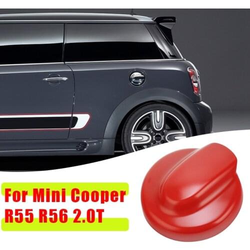 ABS Fuel Tank Filler Protection Cover Gas Cap Cover Trim Decor for Mini Cooper R55 R56 2.0T Accessories Red