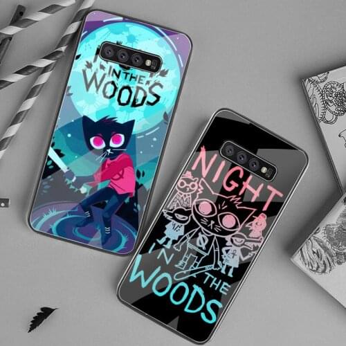 Cat Game Night In The Woods Phone Case Tempered Glass For Samsung S20 Plus S7 S8 S9 S10 Plus Note 8 9 10 Plus