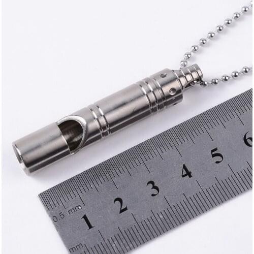 Survival Emergency Whistle Outdoor Camping Light Weight High Definition Titanium Alloy Whistle Outdoor Tools