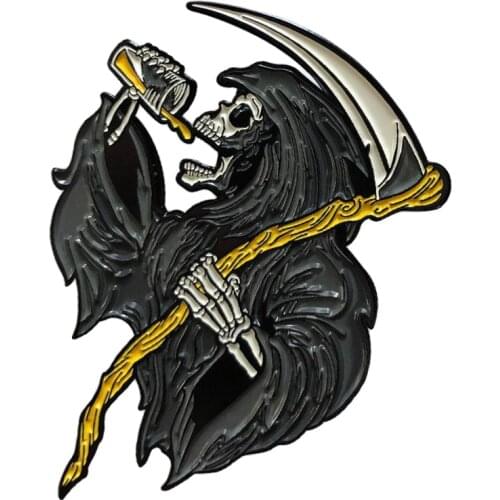 Drinkin' Reaper Enamel Pin