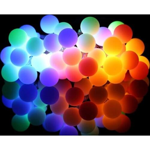 20/30LED Balls String Light Waterproof Outdoor Multicolor Globe Fairy Lights Ball Light For Garden Home Wedding Party Decor