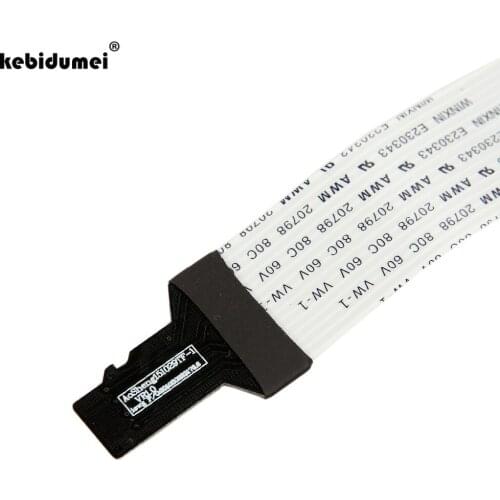 Kebidumei 48CM TF to micro SD TF Flex Zip Extension cable Memory Card Extender Adapter reader car GPS Cord Linker