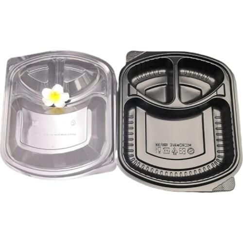 Microwave pp plastic degradable food storage disposable bento container