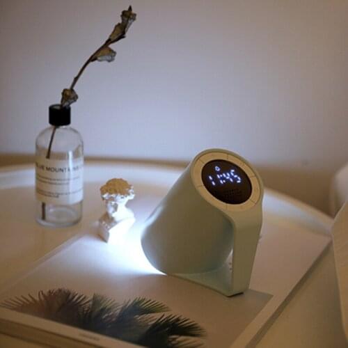 Multifunctional Digital Alarm Clock Night Light Flashlight Smart Recording Snooze Function Student Bedside Digital Clocks Usb