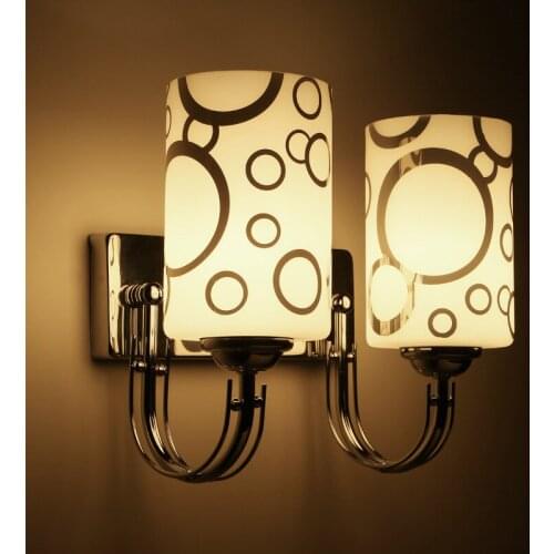 Wall Lamp Bedroom Bedside Lamp LED Creative Wall Lamp Hotel Room Wall Lamp Single Double Head Interior Wall Lamp