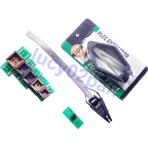 PLCC20 PLCC28 PLCC32 PLCC44 SOP8/16-DIP+IC extractor,Programmer Adapter Socket Kit for TNM5000 TL866 EZP2010 G540 G840 SP300U