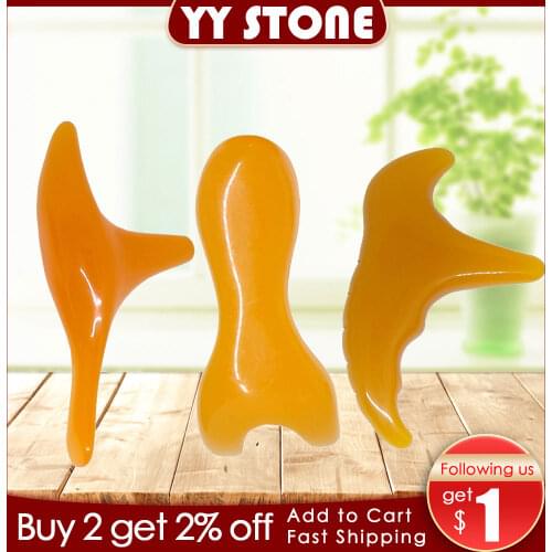 Resin Beeswax Massage Scraping Facial Back Neck Massager Massage Comb Health Relaxed Anti-cellulite