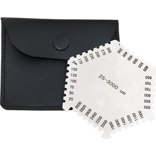 Hexagon Wet Film Comb Paint Wet Film 25-3000um High-Precision Stainless Steel Thickness Gauge Comb Regulation Measuring Tools