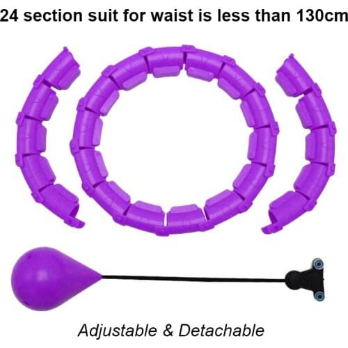 Sport Hoops 24 Sections Adjust Fitness Hoop Detachable Women Loss Weight Hoola Circle Massage Hoops Fitness Home Gym Equipment