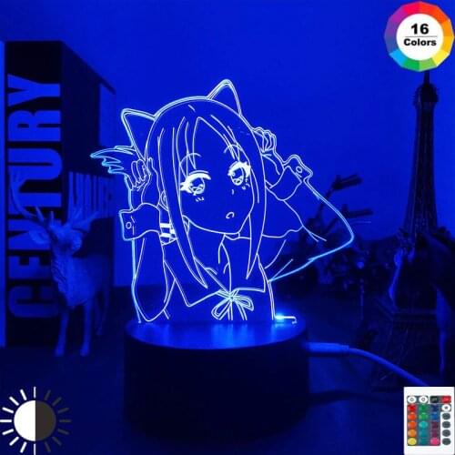 Anime Led Night Light Kaguya Sama Love Is War for Bedroom Decor Light Battery Powered Birthday Gift Manga Lamp Love Is War