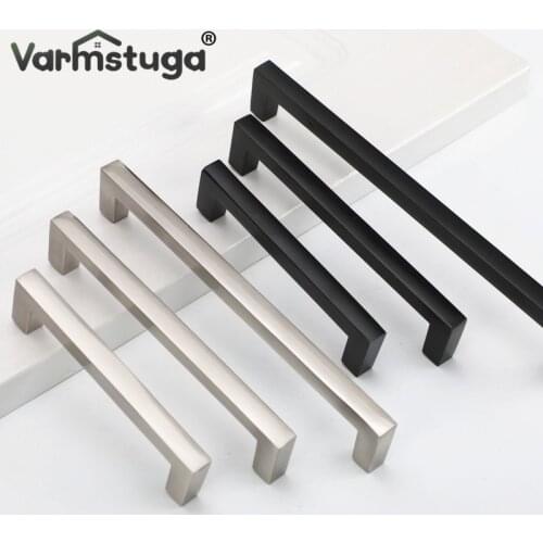 VARMSTUGA Cabinet Handles Kitchen Door Handles Drawer Knobs Aluminum Alloy Wardrobe Door Handles Brushed Modern Style Hardware