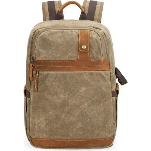 Waterproof Bag Photography Canvas Backpack Backpack SLR Camera Bag Digital Camera Lens Outdoor