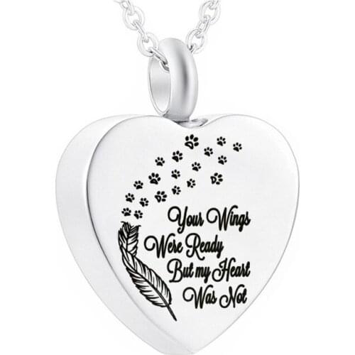 Cremation Urn Necklace Mens And Womens Open Ashes Memorial Heart Pendant With Filling Kit And Gift Velvet Bag Packaging