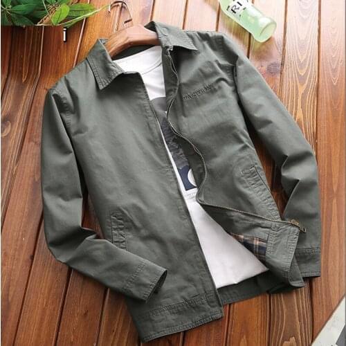 2018Fashion Men clothing casual jacket embroidery zipper comfortable blouse outfit long sleeve outwear spring autumn thin jacket