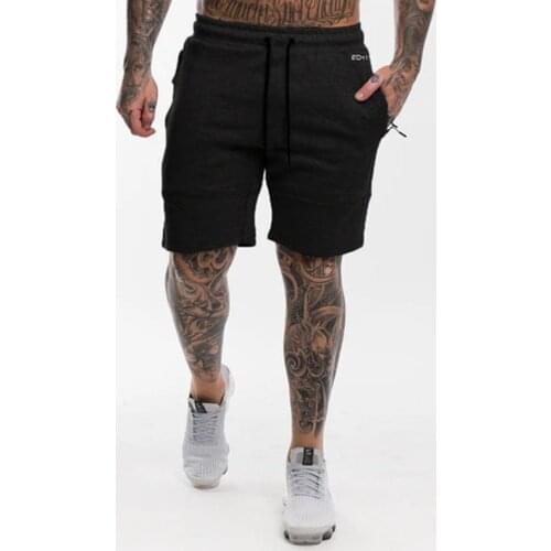 2021 New Men Sporting Running Shorts men Cotton Bodybuilding Sweatpants Fitness Short pants Jogger Gyms men sport brand Shorts