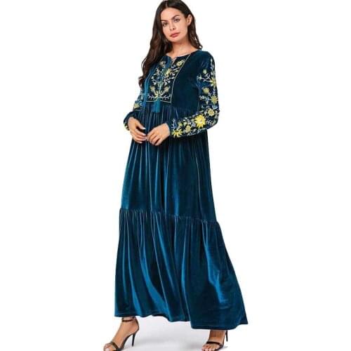 Abaya Turkish Dresses Robe Musulmane Kaftan Dubai Islam Clothing Islamic Malaysia Pleated Muslim Hijab Dress Abayas For Women