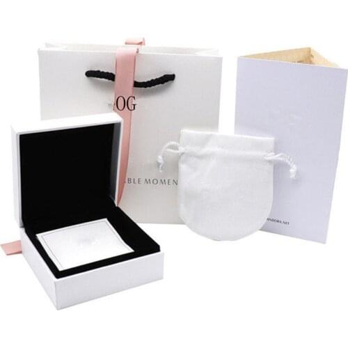 1:1 classic package bracelet box wipe silver cloth instruction manual velvet bag handbag for rings beads necklace