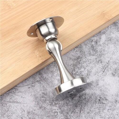 Stainless steel free door stopper free punch free door installation plastic door stopper wall anti-theft door stopper
