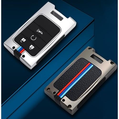 Car Key Case For Cadillac CTS ATS XTS SLS SRX XLS DTS STS Seville Escalade 3 / 4 / 5 Newton Chevrolet C7 Corvette Zinc Car key