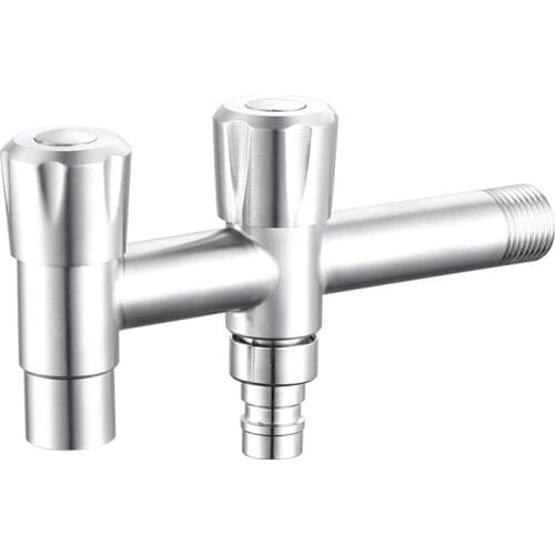 G1/2" 304 Stainless Steel Dual-purpose Multifunctional Washing Machine Faucet One In And Two Out Washing Machine Faucet Torneira