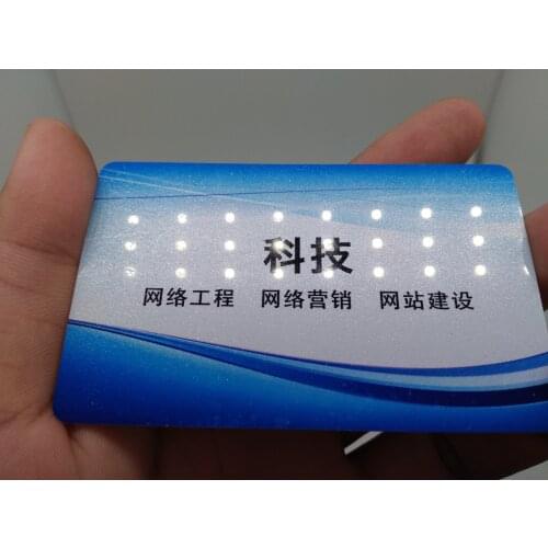 Glossy PVC name card printing custom for full color printing business card