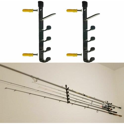 2pcs/lot Horizontal Ceiling Rack For Fishing Rod Storage Pole Reel Wall Mount Rack Holder