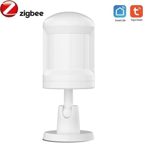 Zigbee Body Motion Sensor Infrared Burglar Alarm 150° Degree PIR Detector Tuya Smart Life App Home Security Work With Zigbee Hub