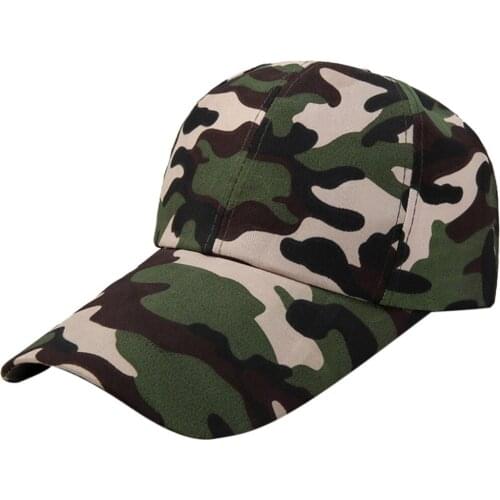 Men Classic Plain Adjustable Baseball Caps Work Casual Sports Leisure Camouflage Quick-drying fabric Cotton Dropship #0402