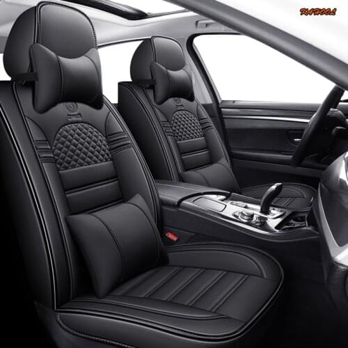 KAHOOL leather car seat covers for volkswagen all models vw polo passat b6 b7 b8 golf 5 6 7 touran touareg tiguan car seats
