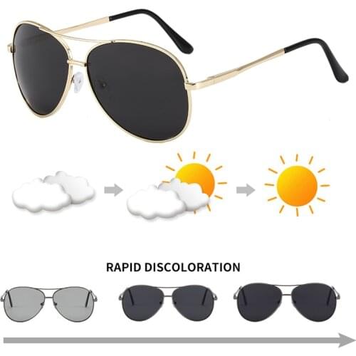 Summer Photochromic Night Vision Sun Glasses for Men Glasses Polarized Change Color Lunette De Soleil Homme Driving Male Outdoor