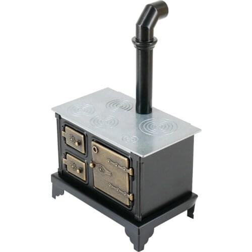 1:12 Scale Mini Stove Chimney Model Dollhouse Miniature Accessories Kitchen Toy Doll House Furniture Decoration