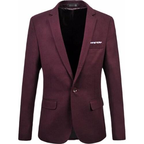 Mens suit jacket new trend of formal occasions a grain of buckle blazer high quality custom leisure business suit jacket