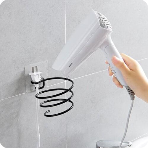 Wall Mounted New Hair Dryer Holder Rack Barber Salon Styling Storage Straighteners Organizer Hairdryer Iron Stand Bracket