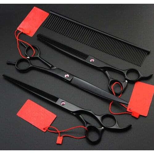 8" pet shears dog grooming scissors cutting dog trimmer animal clippers dog hair clippers curved scissors pet grooming scissors
