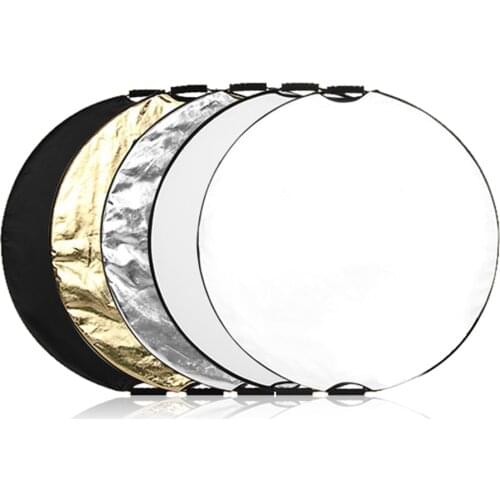 5 in 1 80cm Portable Lighting Reflector with Portable Storage Bag for Indoor and Outdoor Photography Accessories Reflector