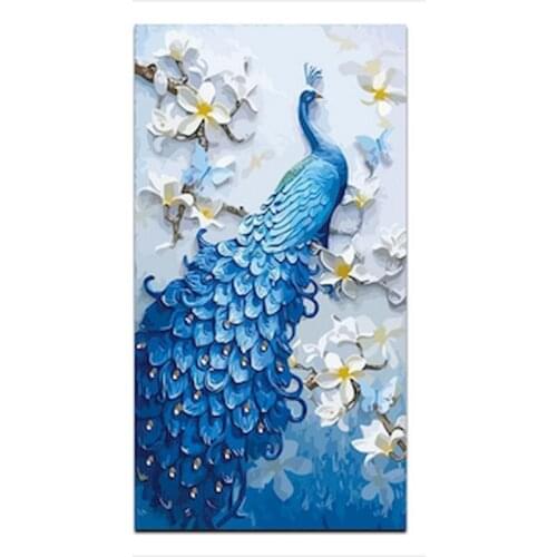 Bird Painting By Numbers Animal On Canvas With Framed 40x50 DIY Craft Kits HandPainted Coloring By Number Drawing Decoration Art