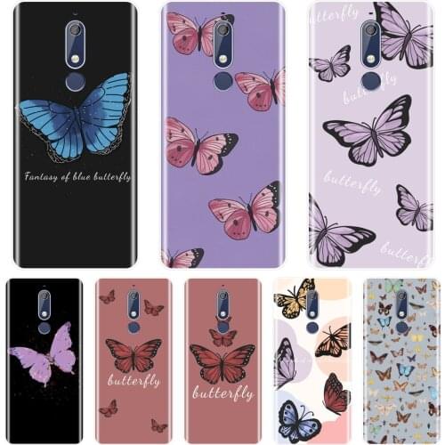 Purple Butterfly Aesthetic Pretty Beautiful Back Cover For Nokia 7.1 6.1 5.1 3.1 2.1 Plus Phone Case Silicone For Nokia 4.2 3.2