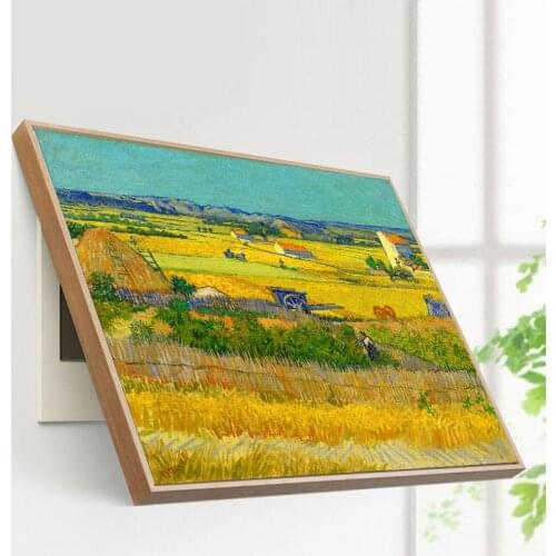 Modern simple non perforated meter box decoration painting living room decoration painting green plant series hanging painting