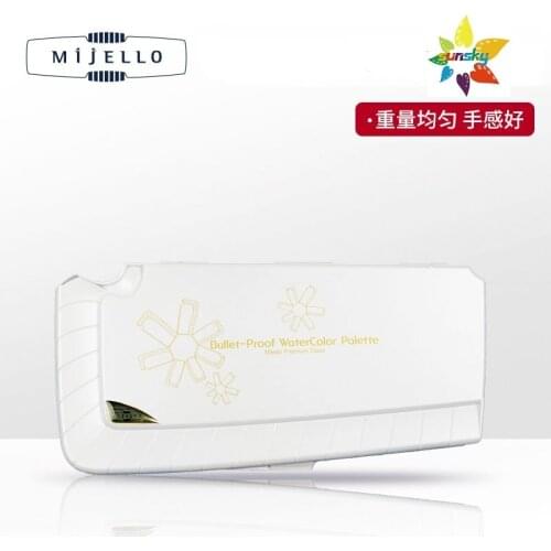 MIJELLO Bulletproof Glass Palette for Watercolor,MWP-3036/MWP-3038/MWP-3055,colors in palette precisely as they appear on paper