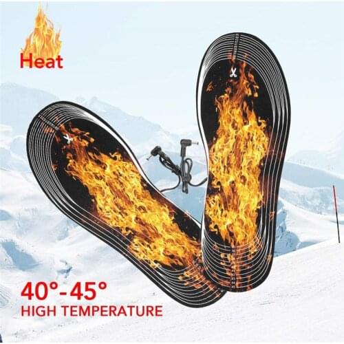 USB Heated Shoe Insoles Electric Foot Warming Pad Feet Warmer Sock Pad Mat Winter Outdoor Sports Heating Insoles Winter Warm