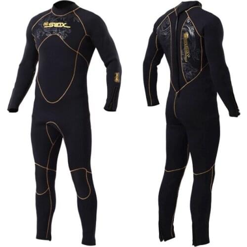 Warm And Sunscreen Surfing Suit Wetsuit MenS Snorkeling Swimsuit Wetsuit MenS One-Piece 5mm Suede Lining