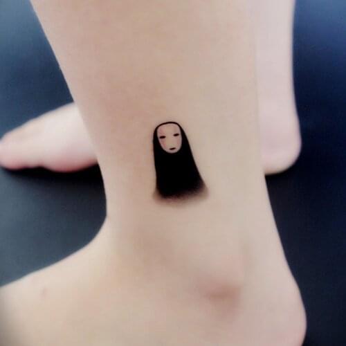 Spirited Away Sen to Chihiro no Kamikakushi Kaonashi No-Face cosplay Tattoo Sticker XR046