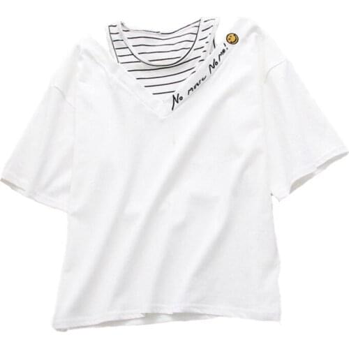 Женские полосатые футболки XUANHAO China At AliExpress