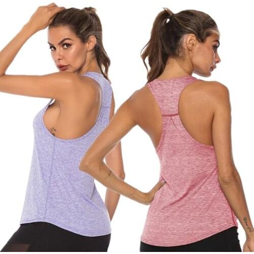 Women Yoga Vest Breathable Sleeveless Sports Shirt Female Gym Fitness Workout Sportwear Girl Running Jogging Tank Backless Top