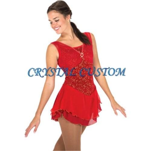 Hot Sales Ice Skating Dresses For Children New Brand Vogue Figure Skating Competition Dress For Women DR3062