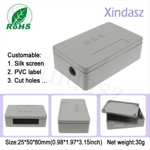 Wholesale- Free shipping 10 pieces converter plastic enclosure for electronics plastic box for transverter 80*50*25mm