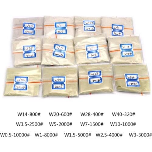 100 carats / 20g W0.5 to W40 Polishing Powder Diamond Micron Powder Polishing Tools For Gemstones Jade Ceramics Carbide