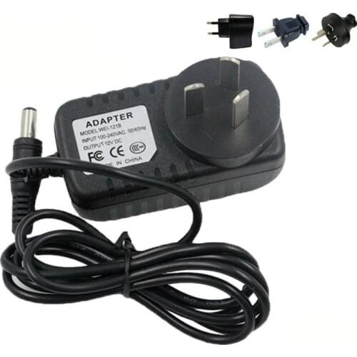 12V 1A Power Supply AC 100-240V Power Adapter Wall Charger DC 5.5mm X 2.1mm EU/AU/UK/US Plug for Security CCTV Cameras