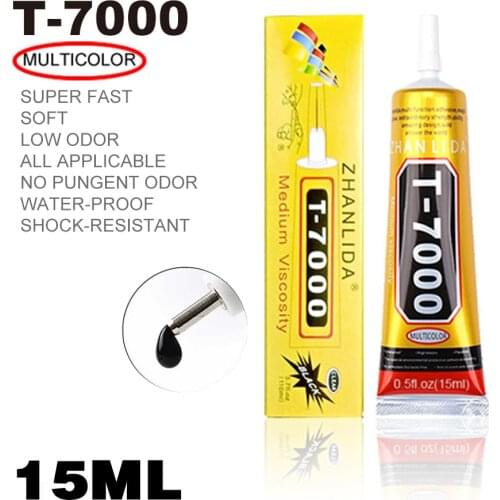 15ml T7000 Glues Multipurpose Adhesives Super Glues T-7000 Black Liquid Epoxy Glues For DIY Crafts Glass Phone Case Metal Fabric